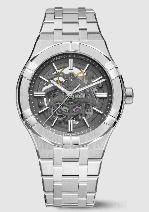 Review Best Maurice Lacroix AIKON AUTOMATIC SKELETON AI6008-SS002-030-1 Replica watch